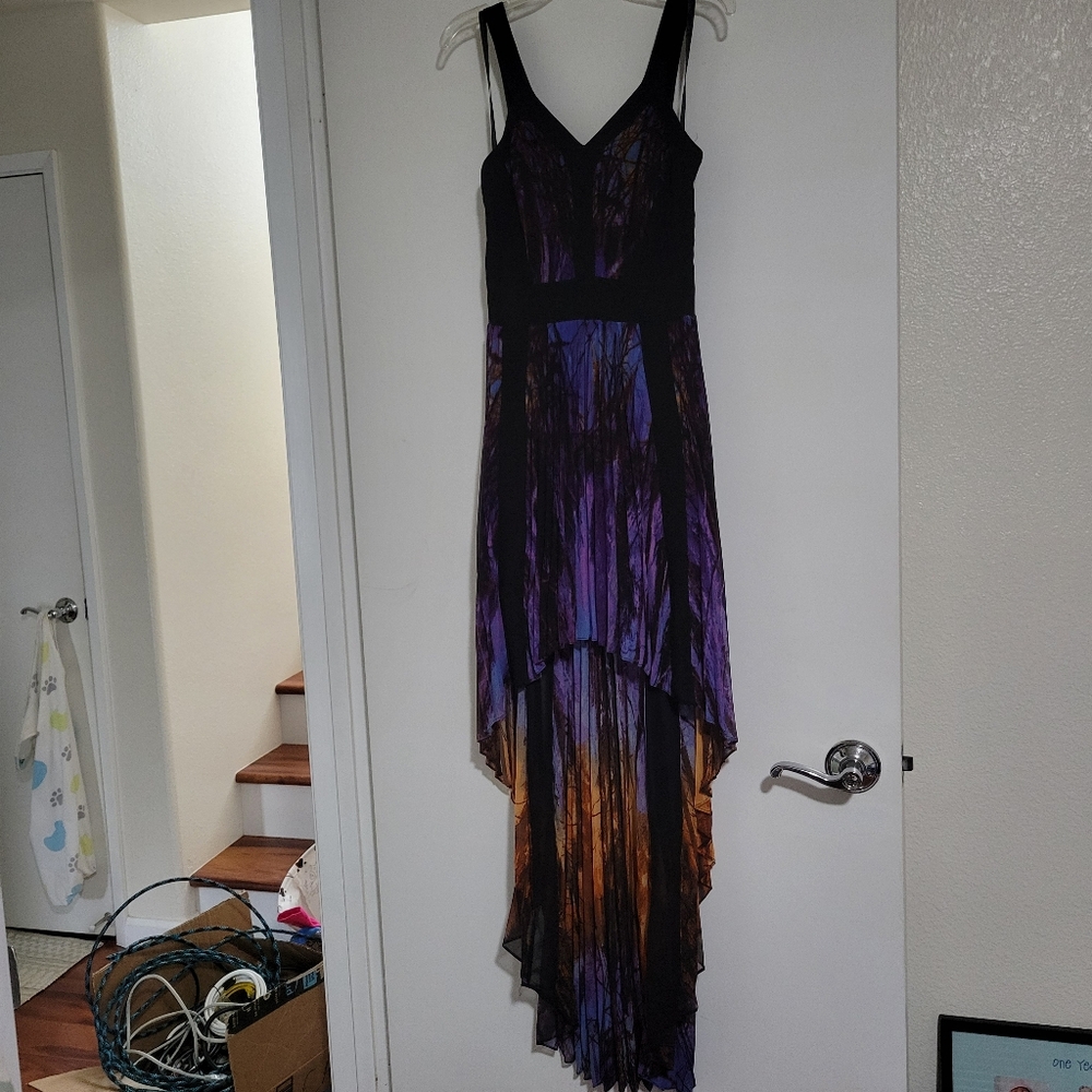 Bebe High-Low Ombre Dress